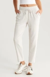 Zella Lift Off High Waist Ankle Pants In Beige Ivory Heather