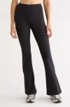 Zella Thrive Rib Bootcut Pants In Black