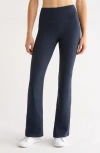 Zella Studio Luxe Piped Bootcut Leggings In Blue