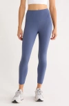 Zella Live In High Waist 7/8 Leggings In Blue