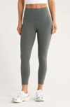 Zella Live In High Waist 7/8 Leggings In Brown