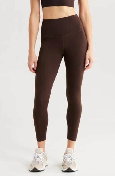 Zella Live In High Waist 7/8 Leggings In Brown