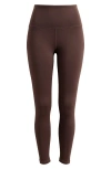 Zella Live In High Waist 7/8 Leggings In Brown Mole