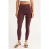 Zella Live In High Waist 7/8 Leggings In Burgundy