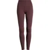 Zella Live In High Waist Leggings In Burgundy Fudge