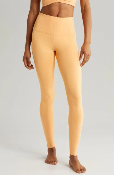 Zella Live In High Waist Leggings In Coral Beads