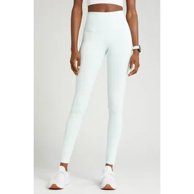 Zella Live In High Waist Leggings In Green Glimmer
