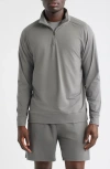 Zella Live In Performance Quarter Zip Pullover In Gray