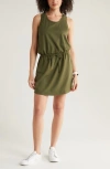 Zella Live In Sleeveless Dress In Olive Night