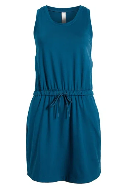 Zella Live In Sleeveless Dress In Teal Seagate