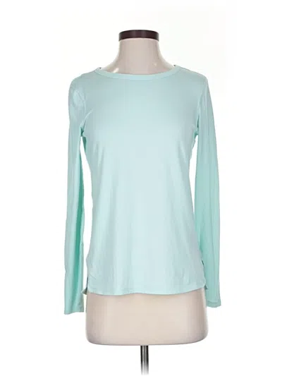 Pre-owned Zella Long Sleeve T-shirt In Blue