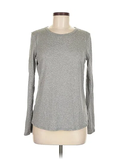 Pre-owned Zella Long Sleeve T-shirt In Gray