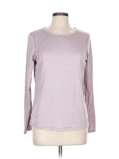 Pre-owned Zella Long Sleeve T-shirt In Purple