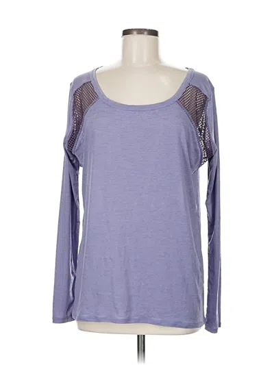 Pre-owned Zella Long Sleeve T-shirt In Purple