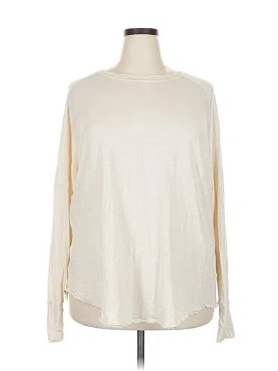 Pre-owned Zella Long Sleeve T-shirt In White