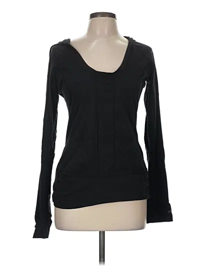 Pre-owned Zella Long Sleeve Top Black Scoop Neck Tops