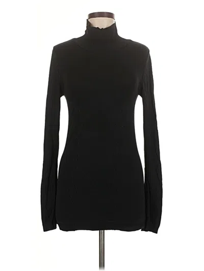 Pre-owned Zella Long Sleeve Top Black Turtleneck Tops