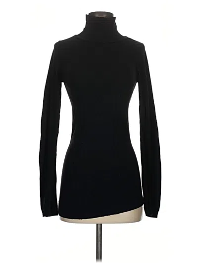 Pre-owned Zella Long Sleeve Top Black Turtleneck Tops
