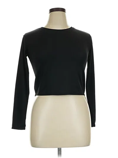 Pre-owned Zella Long Sleeve Top Black Turtleneck Tops