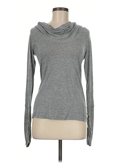 Pre-owned Zella Long Sleeve Top Gray Cowl Neck Tops