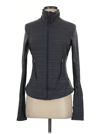 Pre-owned Zella Long Sleeve Top Gray Turtleneck Tops