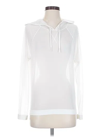 Pre-owned Zella Long Sleeve Top White Cowl Neck Tops