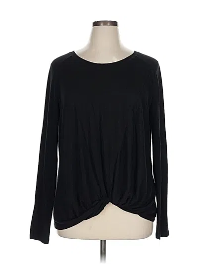 Pre-owned Zella Long Sleeve T-shirt In Black