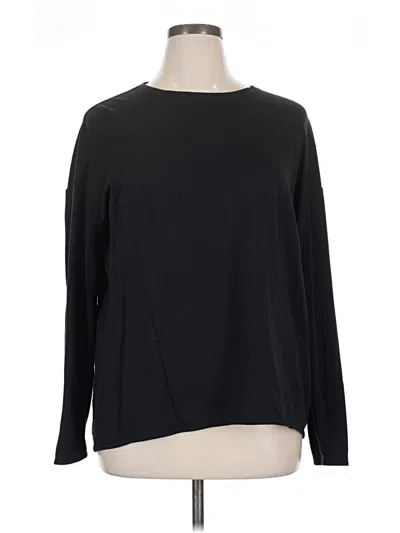 Pre-owned Zella Long Sleeve T-shirt In Black