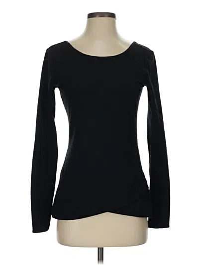 Pre-owned Zella Long Sleeve T-shirt In Black