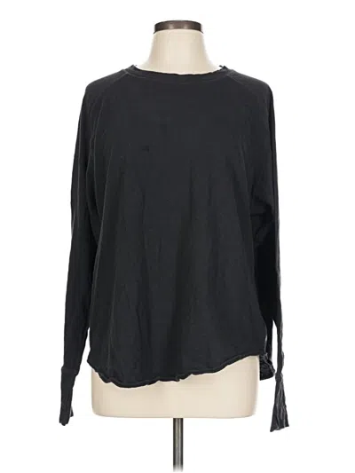 Pre-owned Zella Long Sleeve T-shirt In Black