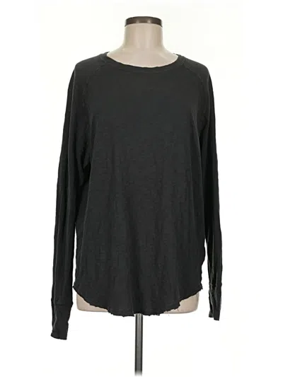Pre-owned Zella Long Sleeve T-shirt In Black