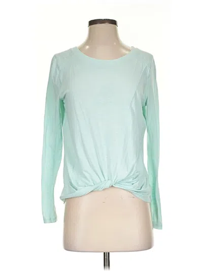Pre-owned Zella Long Sleeve T-shirt In Blue