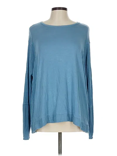 Pre-owned Zella Long Sleeve T-shirt In Blue