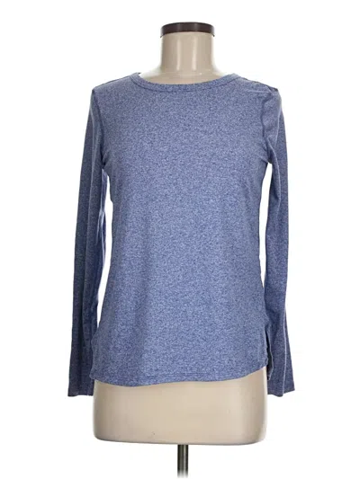 Pre-owned Zella Long Sleeve T-shirt In Blue