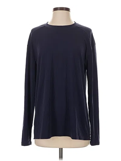 Pre-owned Zella Long Sleeve T-shirt In Blue