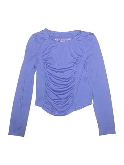 Pre-owned Zella Kids' Long Sleeve T-shirt In Blue