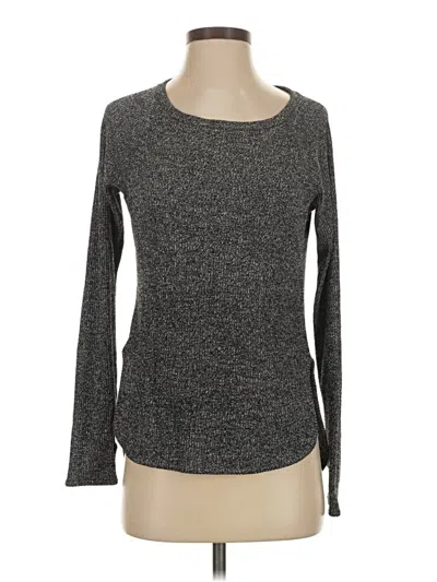 Pre-owned Zella Long Sleeve T-shirt In Gray