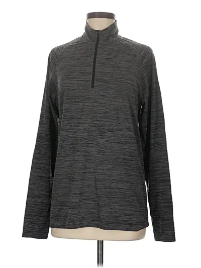 Pre-owned Zella Long Sleeve T-shirt In Gray