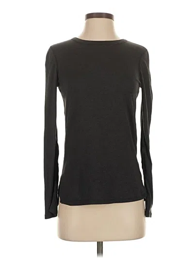 Pre-owned Zella Long Sleeve T-shirt In Gray