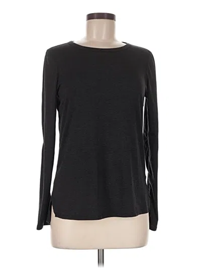 Pre-owned Zella Long Sleeve T-shirt In Gray
