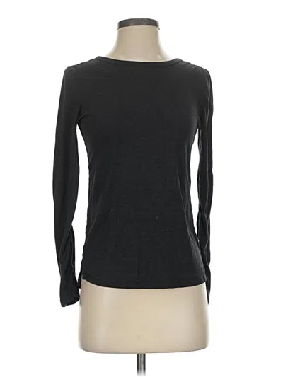 Pre-owned Zella Long Sleeve T-shirt In Gray