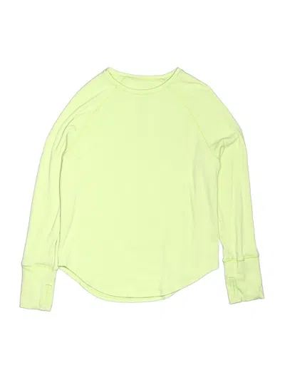 Pre-owned Zella Kids' Long Sleeve T-shirt In Green