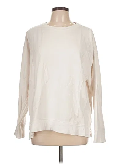 Pre-owned Zella Long Sleeve T-shirt In Ivory