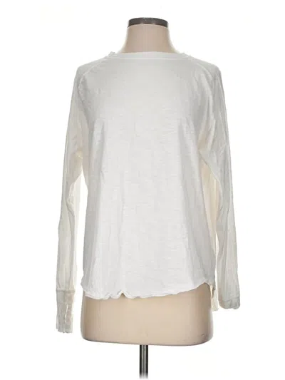 Pre-owned Zella Long Sleeve T-shirt In Ivory