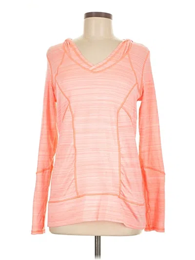 Pre-owned Zella Long Sleeve T-shirt In Orange