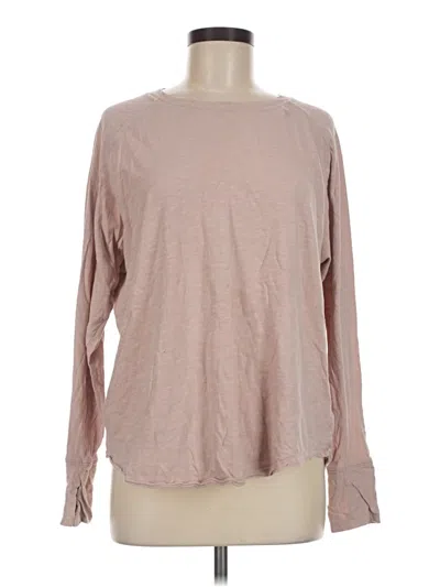 Pre-owned Zella Long Sleeve T-shirt In Pink
