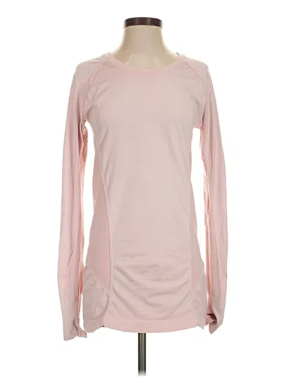 Pre-owned Zella Long Sleeve T-shirt In Pink