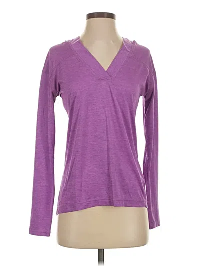 Pre-owned Zella Long Sleeve T-shirt In Purple