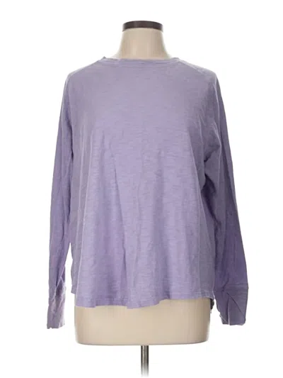 Pre-owned Zella Long Sleeve T-shirt In Purple