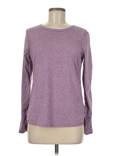Pre-owned Zella Long Sleeve T-shirt In Purple